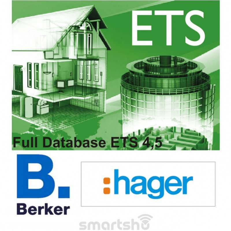 دیتابیس کامل نرم افزار ets محصولات Hager