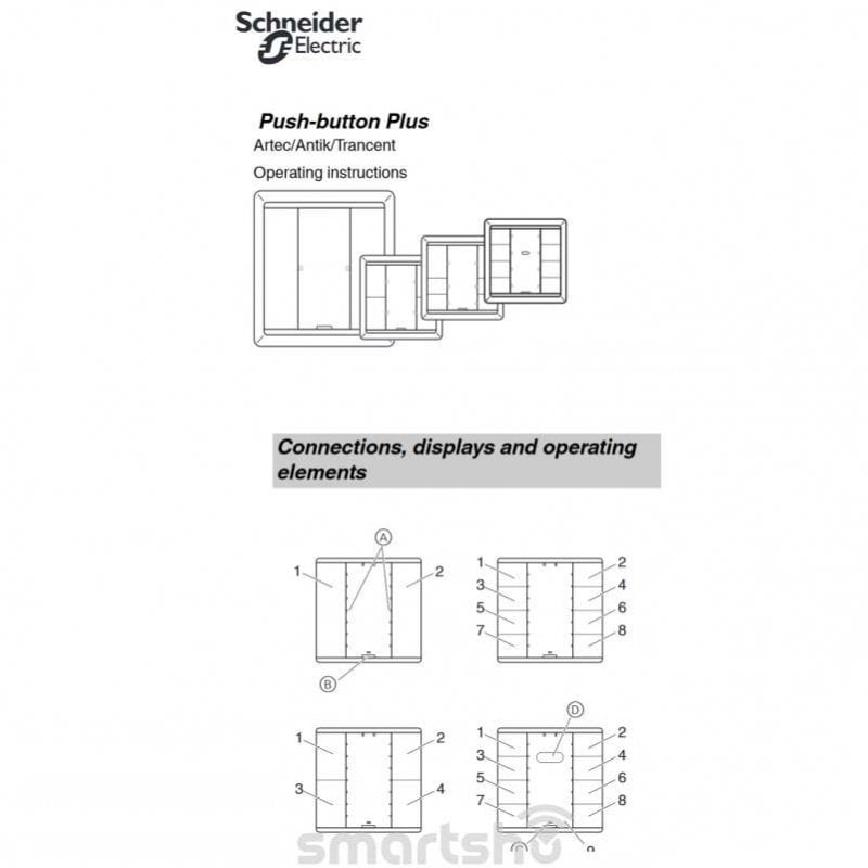 کلید هوشمند 8 پل اشنایدر مدل سیستم دیزاین