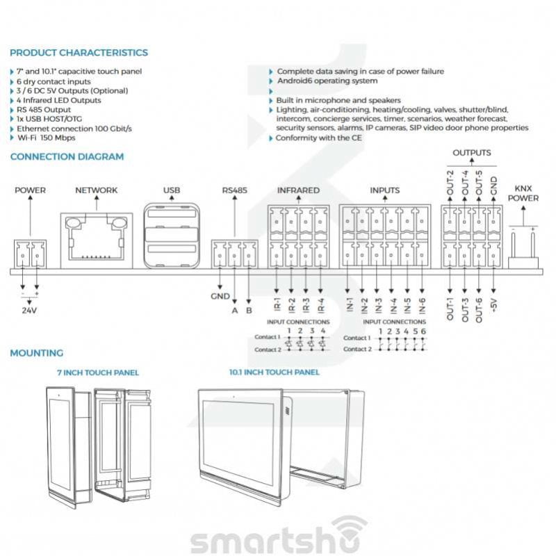 نمایشگر لمسی 10 اینچ iluxus کد LXT-310