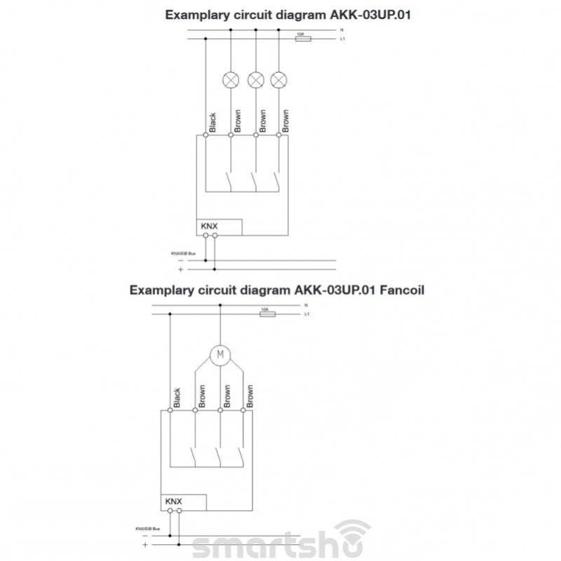 فعال ساز فن کویل تک کانال توکار 10 آمپر MDT کد AKK-03UP.01