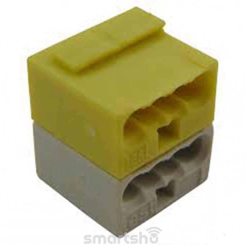 کانکتور سفید و زرد KNX اشنایدر کد MTN689702 بسته 50 عددی