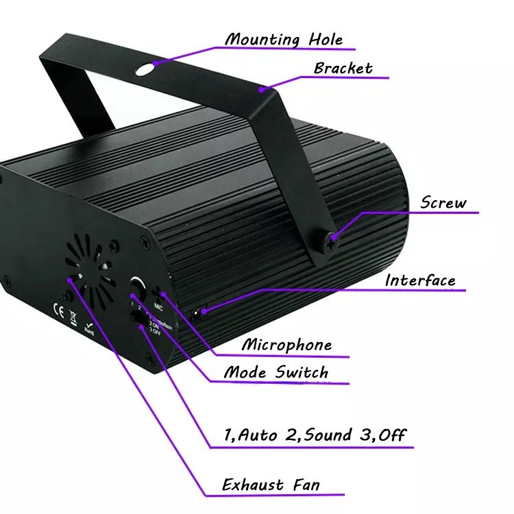 رقص نور لیزری مدل Stage Lighting 2022