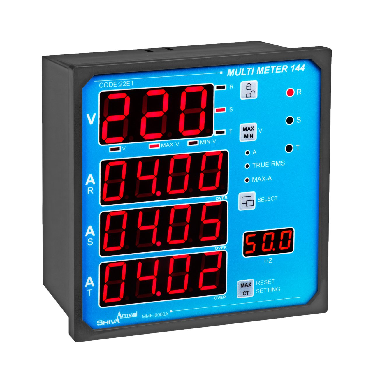 مولتی متر 144 شیوا امواج مدل MME-6000A