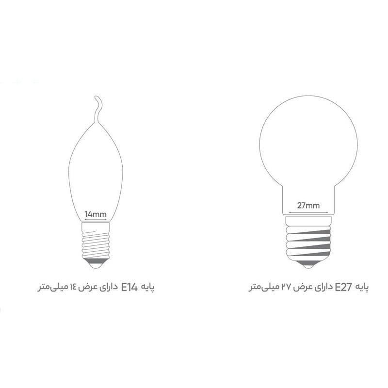 لامپ ال ای دی 7 وات بروکس مدل C37-1740 پایه E14