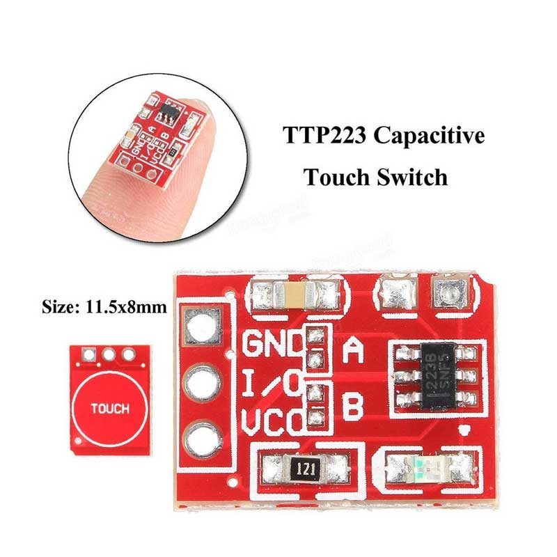 ماژول سنسور لمسی خازنی مدل TTP223 بسته 5 عددی