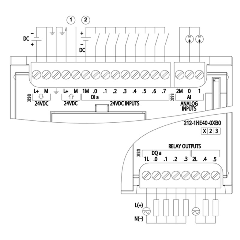 پی ال سی زیمنس مدل 1212C-DC/DC/DC